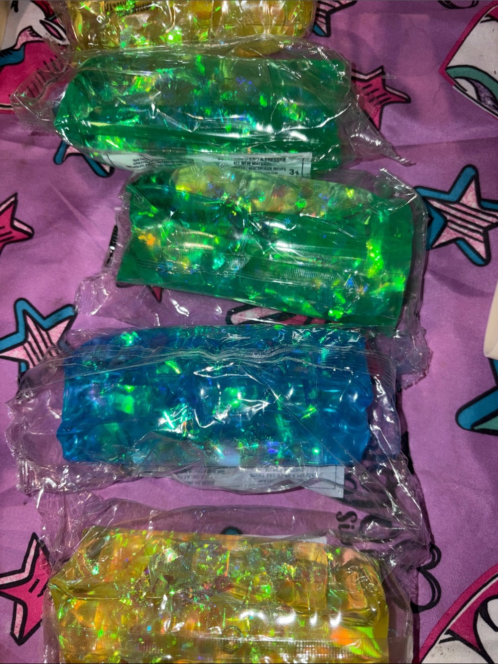 Holographic Green Sensory Water Tube Toy - Unbranded